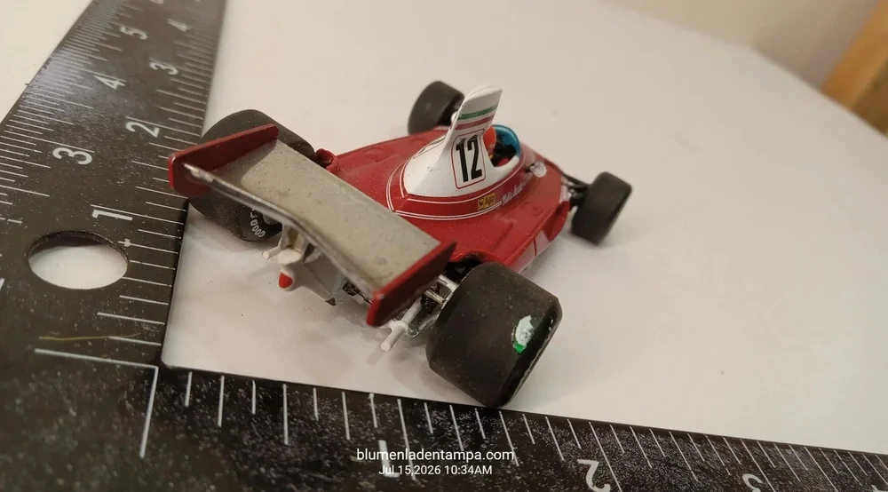 Ferrari 312 T Formula 1 Race Car Model Red Number 12